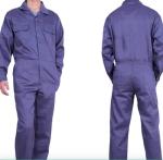 Mens Summer Flame Retardant Insulated Coveralls Dark Blue TC Twill Midleweight