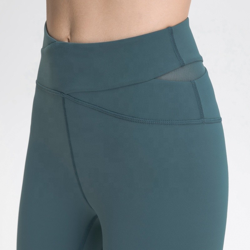 Ankle Butt Lift 80% Nylon Gym Tights Leggings High Waist 220gsm for Ladies