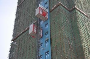 Wholesale VFD Control, hot dip galvanized 2000kg Construction building hoist , 0-40m/Min Passenger Material Hoist from china suppliers
