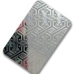 Modern 304 Etched Stainless Steel Sheet Flat Shape For Villa Wall Decor