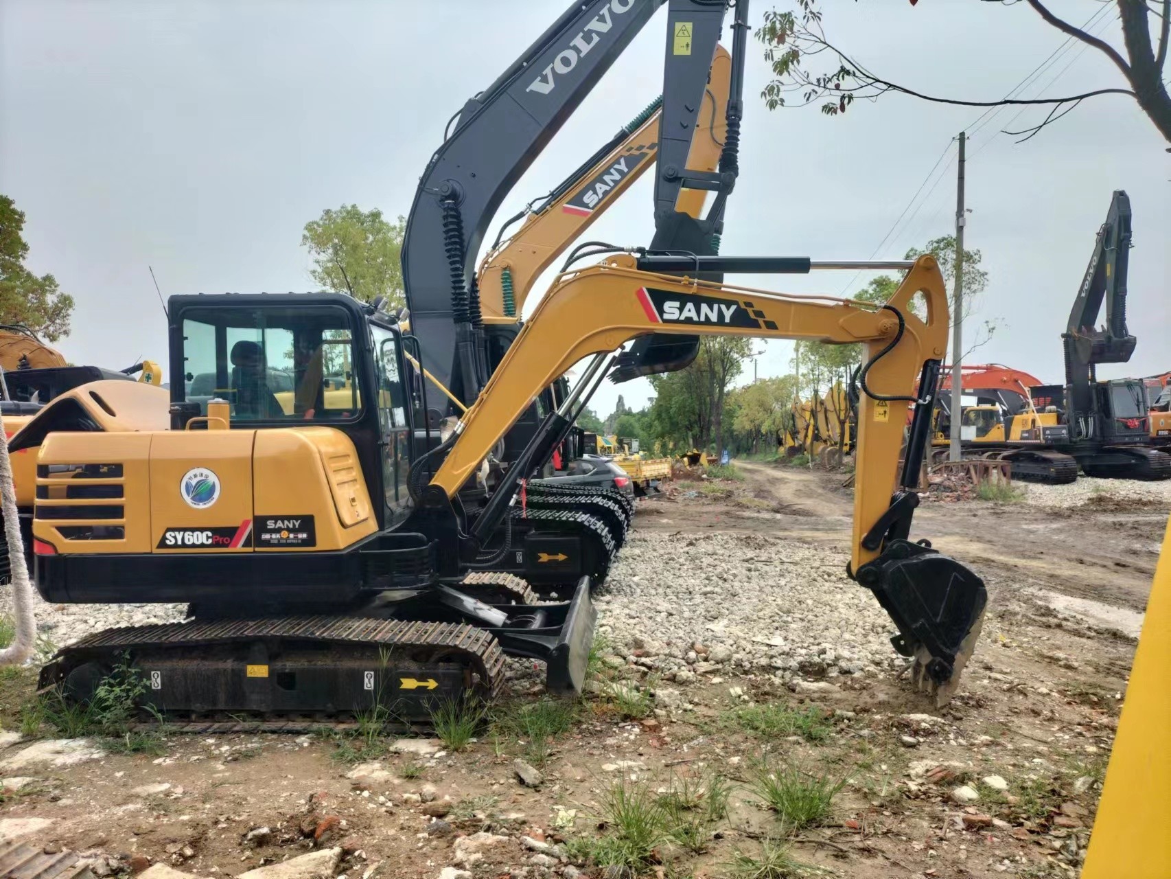 Used SANY Digger SY60 Secondhand 6ton Small Type Mini Crawler Excavator