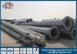 Electric Overhead Steel Tubular Pole For Transmission Line , ISO Certificate