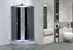 Sliding 35''X35''X85'' Shower Pods Cabins Tempered Glass