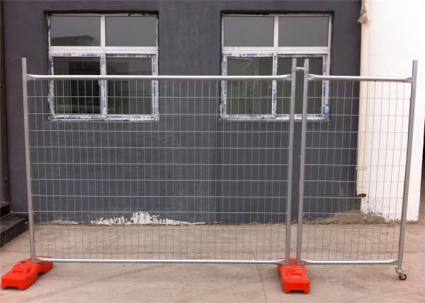 2100mm x 2400mm Melbourne temporary fencing standard OD 32 x 2.00 temp fence