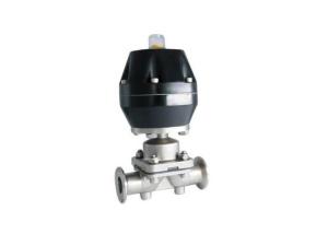 Wholesale Industrial DIN Pneumatic Sanitary Diaphragm Valves With Plastic Actuator from china suppliers