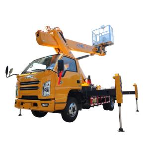 Wholesale 27m Hydraulic Truck Mounted Aerial Telescopic Access Ladders Bucket Truck Boom Lift Aerial Manlift Work Platform Truck A from china suppliers
