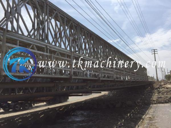 Steel Bailey Bridge Double Lane 7.35m Compact 200 Similar Acrow Bridge Zb200