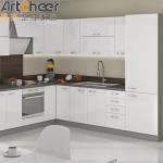 Villa Kitchen Granite Top Cupboard with Beveled Edge Countertop and E0 Grade