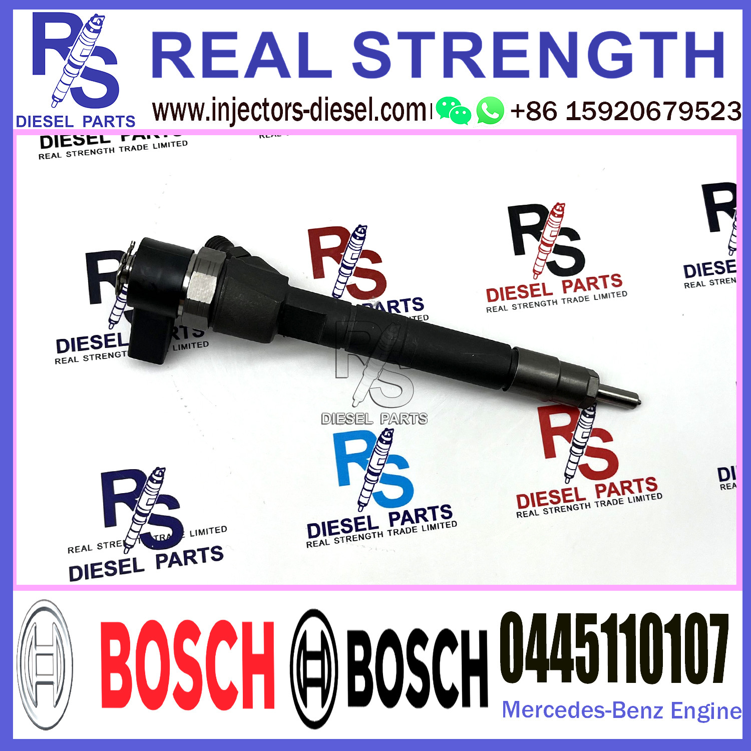Diesel Fuel Common Rail Injector 0445110106 0445110105 0445110107 0986435037 For Mercedes-Benz 2.2CDi/2.7CDi Engine