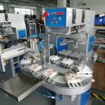 Two Color 220V Wooden Plastic Bottle Cap Pad Printing Machine