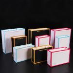 Colored Brown Kraft Paper Gift Bags With Handles , Large Christmas Gift Bags