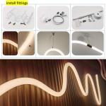25mm Dia Silicone Dimmable LED Strip 12V 24V Flexible Neon Tube Lighting