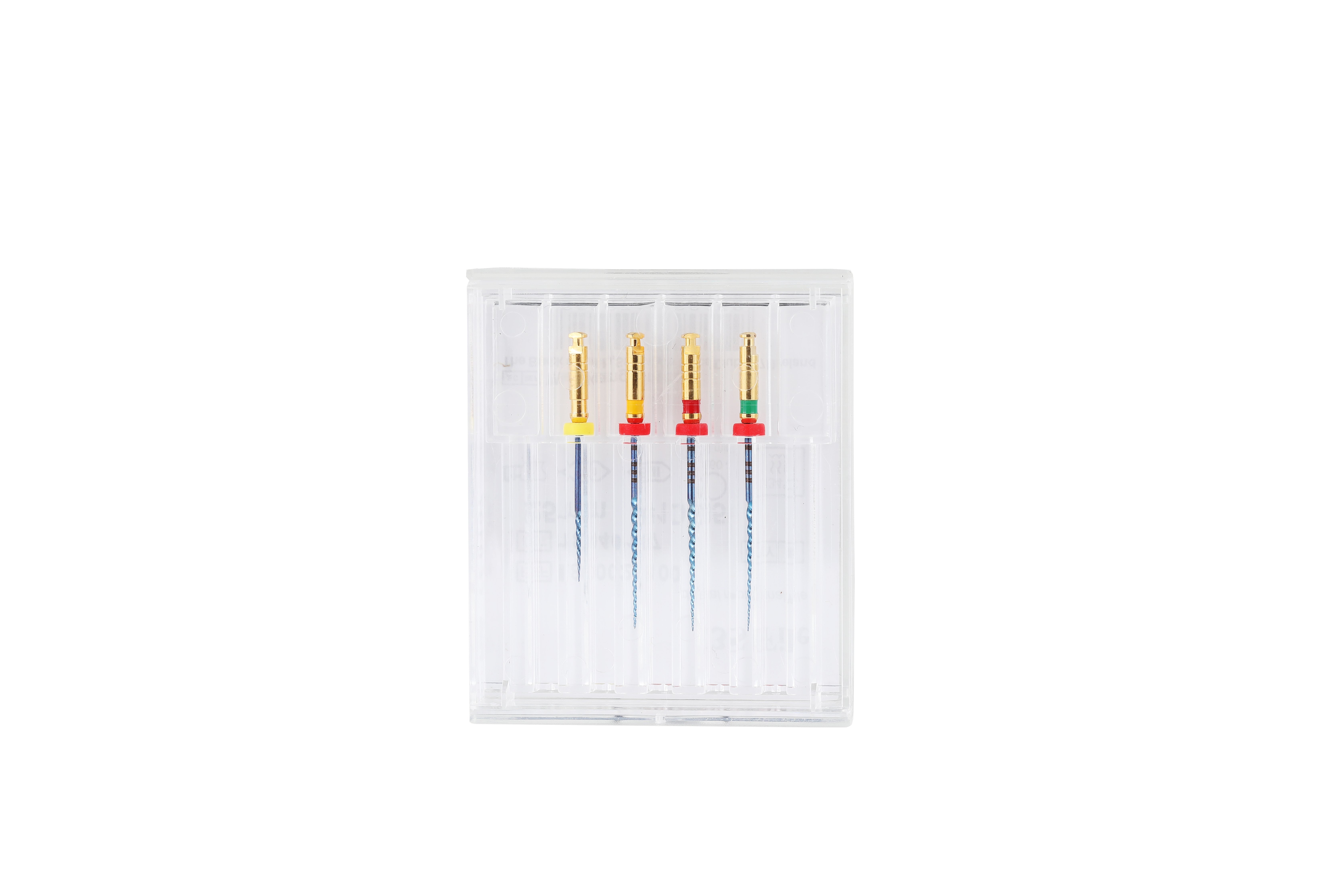 Rotary files Dental Instruments  heat treatment S Blue B3 1.product description  Rotary files color coding    2.Use Protocol  Endodontic files types  ※Explore the canal using small-sized hand files, determine working length, verify patency and confirm a smooth, reproducible glide path. Prepare straight line access to canal orifice;  ※Open the upper section of the root canal with a B0 , establish a vertical channel,Prepare straight line access to canal orifice;  ※Continue in one or more passes until working length is reached. Prepare straight line access to canal orifice,coronal flaring meaning;  ※Using S-Blue work files successively into the root canal, to work length access cavity.  1. 1. Use 10 # or 15 # stainless steel hand use files to search and check root canals； 2. Use starter file to open the crown and upper-middle of root canal tray setup； 3. Use 10 # or 15 # stainless steel hand use K files to search and check root canals until the WL； 4. Use B1,B2 to search until the WL； 5. Use B3 to repeat cutting until the WL for curved root canal instruments set up； 6. Using sodium hypochlorite solution for fully flush when every file preparation is finished .  DESIGN CONCEPT  Easy Handle(11mm):Uniform speed and torque, Do not need to adjust repeatedly  Highly fracture resitstance:Heat-activated material, pre-bend, fracture resistance performance 3-5 times better than traditional nickel-titanium materials.  Cutting Quilibrium:Design of Balanced cutting edge with circular triangle cross-section for reducing the inhalation of instruments during work  MATERIAL PERFORMANCES  High-quality nickel-titanium alloy material;  Highly adaptive root canal shape to maintain the original morphology of the root canal;  Leading apical to reduce the risk of occuring steps pierce;  Unique pre-bend function;  Balanced design in the blade to reduce the inhalation during work;  Highly fatigue resistance, reducing the risk of fracture;  Features:  It's more than a shade better.It's the color of optimum performance-with greater resistance to cyclic fatigue,increased torque strength and reduced shape memory while conforming to natural curvatures.  Advantage:  Safe-- Non cutting tip  Efficient-- Hight cutting efficiency  Easy---Three size system  3.Terms for sterilization:  1.Sterilize  with steam at 134°C(273°F) / 2,1 bars / 18 min.for endodontic instrumentsand filling.  2. Do not use high pressure steam sterilizer which heats more than 200 degrees Celsius including drying process.  3. When reusing the instrument, wash away foreign substances completely and sterilize.  4. Regarding use of medical cleaning agent, follow the instruction manual by its  manufacturer strictly.  5. Dispose the product if damaged or decreased in performance.  4.Packagings  1. Single packaging unit: 6 pcs. /package (#B0~#B3)  2. Assortment: 1 pcs. from each size/package (#B0~#B3)  5.Storages and duration of use  1. Avoid storing at high temperature, humidity and direct sunlight.Keep liquids away. Store it at room temperature.  2. Do not damage or make a pinhole to packaging materials.  3. This product is subject to be improved without previous notice. Enforce first-in first-out method for stock management.  4. Do not store the instrument under a germicidal lamp to avoid deterioration.  Endodontic files color coding Rotary files  Rotary files Dental Instruments  heat treatment S Blue B3