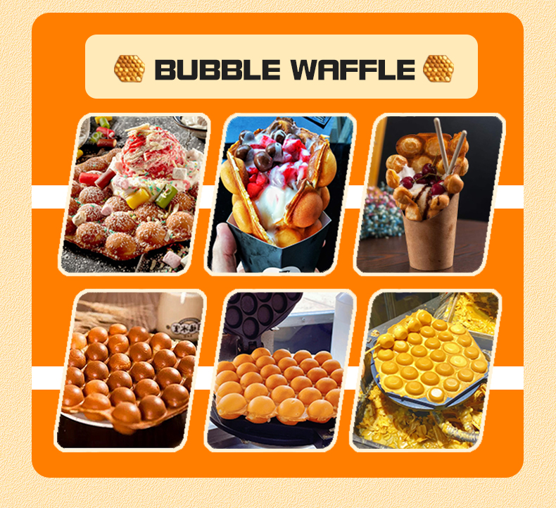 Commercial Snack Machine Electric Egg Cake Pancake Puff Maker Seed Machine Waffle Maker