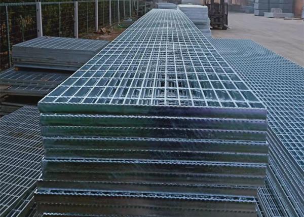 Galvanized Heavy Duty Welded Steel Grating Floor Walkway Marine Bridge Serrated
