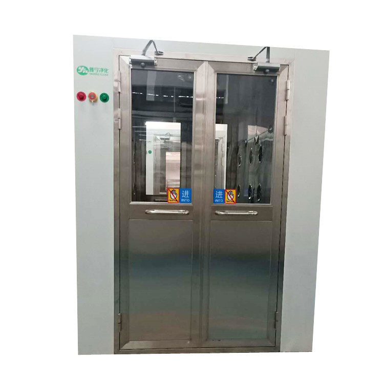 Stainless Steel 304 Cleanroom Air Shower Electronical Interlock Airlock H13 HEPA Filter