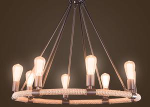 Wholesale Anti Corrosion DIY American Style Vintage Rope Pendant Light For Bedroom from china suppliers