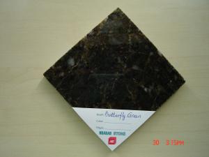 Wholesale Butterfly Green Granite Tiles Slab Cut To Size Interior Exterior Floor Wall Use from china suppliers