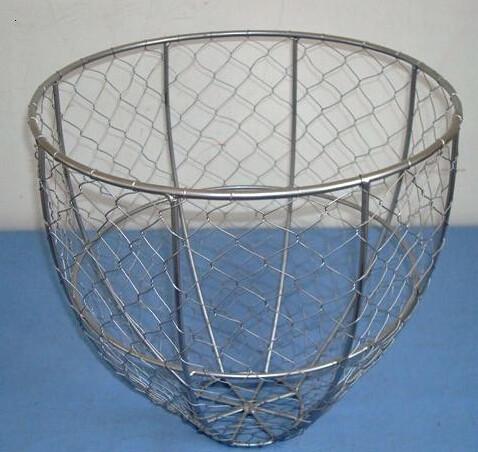 Hot dipped galvanized wire oyster basket,galvanized wire clam basket,factory