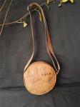 washable kraft paper shoulder bag, round bag