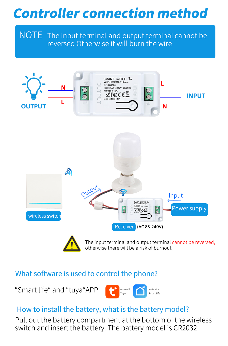 Tuya Smart Wireless WIFI Switch Video Doorbell Camera