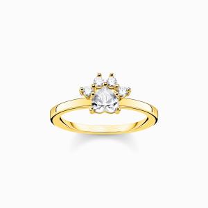 Wholesale Beautiful Flower Sytle Ring Paw Cat 9K Gold Ring from china suppliers