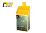 Middle Size Cardboard Book Dump Bins Eye Catching High Load - Bearing Capacity