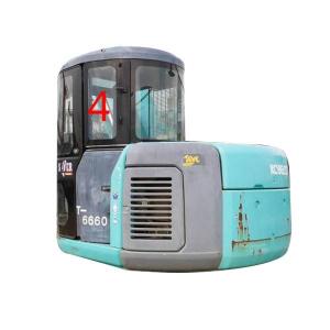 Wholesale Good Thermal Stability KOBELCO Excavator Glass Left Door Rear Position NO.4 from china suppliers