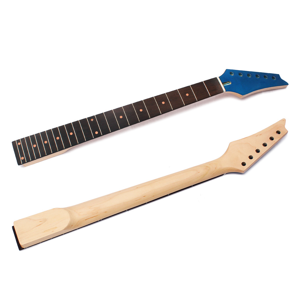 24 Fret Electric Guitar Neck for IBZ Parts Replacement Maple with Rosewood Fretboard