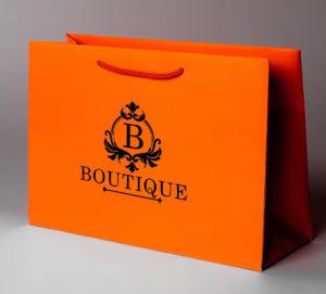 Wholesale Reusable Boutique Paper Shopping Bags Custom Logo With Handle For Retail Business from china suppliers