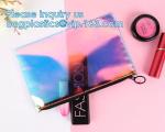 DAZZLING HOLOGRAPHIC, TPU PVC Laser Cosmetic Bag, Makeup Organizer Bags, Jelly