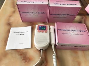 Wholesale Pocket Prenatal Heart monitor Fetal Doppler BABY Heartbeat pink 2.0 MHz from china suppliers