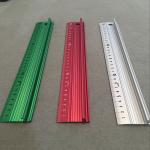 Multi Color Aluminum Scale Ruler , Aluminum Safety Ruler Household Fabricing