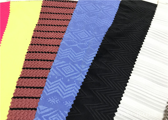 Flat Foil Print Eco Friendly Swimwear Fabric In Shinny Bright Colors