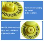 Customized Animal Electonic Rfid Ear Tags Smart ISO11784 For Cow