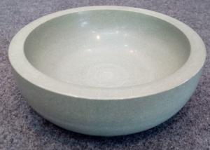 Wholesale Green Solid Sandstone Bowl Inside Outside Both Polished Diameter 20cm Height 7cm from china suppliers