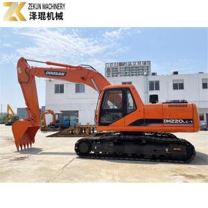 Wholesale Used Earth Digger 22 Ton Doosan 220 Excavator DH220LC-7 Engine 21400 K from china suppliers