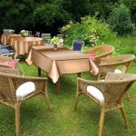 Printed logo 100 x 274cm Rose Gold Foil Tablecloth For Party