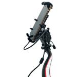 7.12" 9cm Motorbike Phone Mount , 0.2kgs Mobile Phone Handlebar Mount