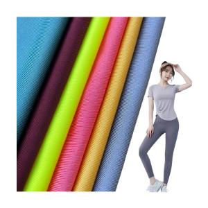 Wholesale Dancewear Apparel Knitted Polyester Spandex 4 Way Stretch Dry Fit Sportswear Fabric from china suppliers