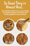Brown Stuffed Animal | Farm Toy with Sound | Soft Toy Gift for Kids | Naturli