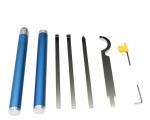 Carving Curves Wood Turning Carbide Wood Lathe Tools Set With Replaceable