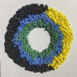 Non Toxic EPDM Colored Rubber Granules For Park Walkway Playground