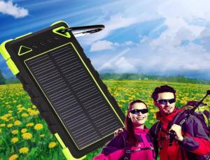 Wholesale New 8000mAh waterproof solar charger with factory competitive price from china suppliers