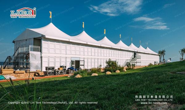 Aluminum and PVC High Peak Double Decker Tents Used for Horse Riding and Outdoor