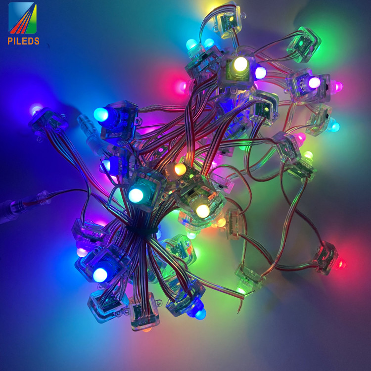 DC12V WS2811 UCS1903 12mm led exposed light string perforated lamp waterproof 12v 5v signboard advertising Christmas light