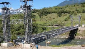 Wholesale Double Lane Bailey Suspension Bridge Compact With Portable Steel from china suppliers