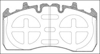 WVA 29211 Disc Brake Pads for MERITOR