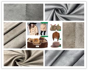 Wholesale Customize Color Faux Suede Fabric For Clothing , 105D Stretchable Suede Fabric from china suppliers