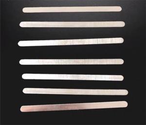 Wholesale 0.5mmx5mmx90mm Stamping Aluminum Nose Bridge For Face Mask from china suppliers